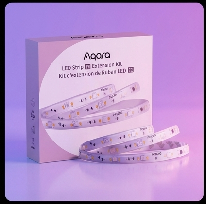 Aqara LED Strip T1 przedłużenie 1m RLSE-K01D, RGBIC Zigbee 3.0 Matter IP44 do 10m — ujęcie 2