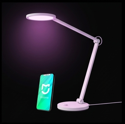 Xiaomi Mi Smart LED Desk Lamp Pro MJTD02YL, lampka biurkowa LED 14W, Wi-Fi, sterowanie głosem, ochrona wzroku TÜV — ujęcie 3