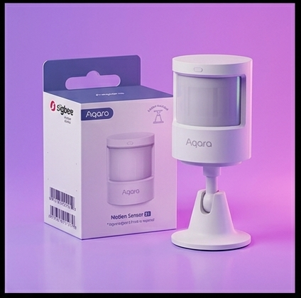 Aqara Motion Sensor P1 MS-S02 czujnik ruchu i światła Zigbee 3.0 HomeKit Alexa 170° 7m bateria 5 lat — ujęcie 3
