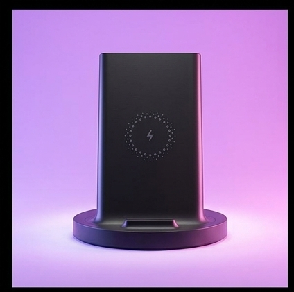 Xiaomi Mi 20W Wireless Charging Stand WPC02ZM, podstawka indukcyjna Qi, szybkie ładowanie 20W, USB-C — ujęcie 2