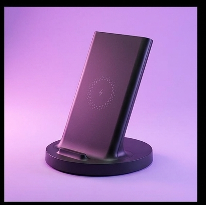 Xiaomi Mi 20W Wireless Charging Stand WPC02ZM, podstawka indukcyjna Qi, szybkie ładowanie 20W, USB-C — ujęcie 3