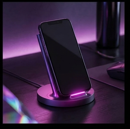 Xiaomi Mi 20W Wireless Charging Stand WPC02ZM, podstawka indukcyjna Qi, szybkie ładowanie 20W, USB-C — ujęcie 7
