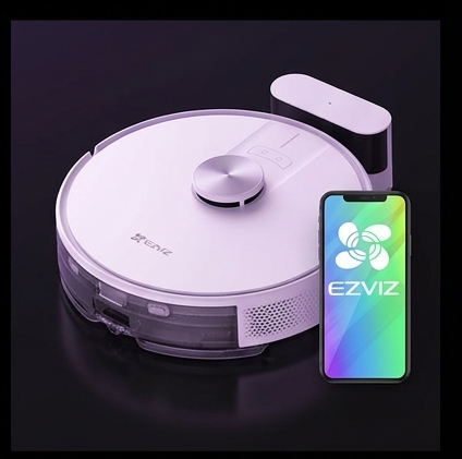 EZVIZ RE4 robot odkurzający i mopujący 4000 Pa LiDAR WiFi Alexa Google odkurzacz robotyczny 2w1 — ujęcie 3