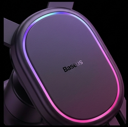 Baseus SUWX030001 uchwyt samochodowy Qi 15W grawitacyjny na kratkę nawiewu, bezprzewodowe ładowanie iPhone Samsung — ujęcie 4