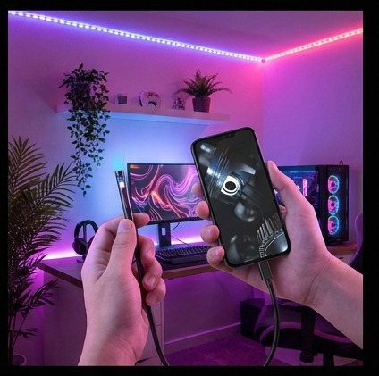 BLOW endoskop WiFi DUO dwie kamery 2x1080p FHD 7LED kabel 8mm 2m iPhone Android IP67 — ujęcie 5