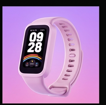 Xiaomi Smart Band 9 Active Pink, opaska fitness 18 dni bateria, 5ATM, puls, SpO2, 50 trybów — ujęcie 3