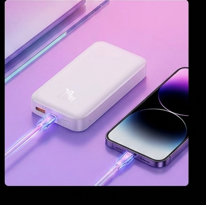 Baseus Magnetic Mini Air PPCXM06A powerbank MagSafe 6000mAh 15W wireless + PD 20W USB-C z kablem — ujęcie 7