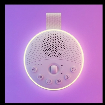 Newell LunaWhisper lampka nocna LED z białym szumem, 21 dźwięków, timer, akumulator, USB-C — ujęcie 2