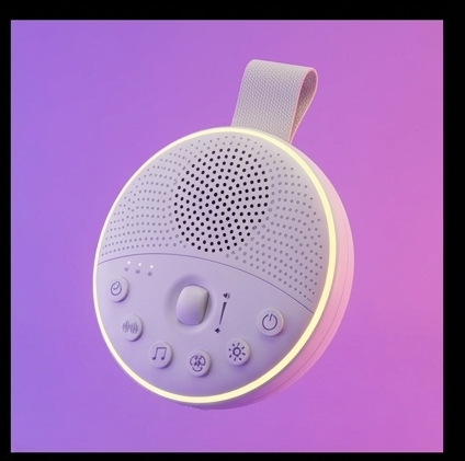 Newell LunaWhisper lampka nocna LED z białym szumem, 21 dźwięków, timer, akumulator, USB-C — ujęcie 3