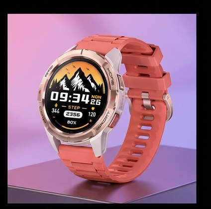 Mibro GS Active smartwatch różowe złoto, GPS, AMOLED 1000 nit, 5ATM, 150 trybów sportowych — ujęcie 3