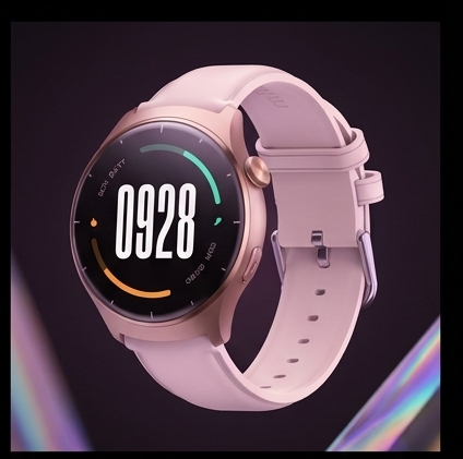 Mibro Lite 3 Rose Gold smartwatch AMOLED z rozmowami BT, 100+ trybów sportu, 2ATM, bateria 12 dni — ujęcie 3