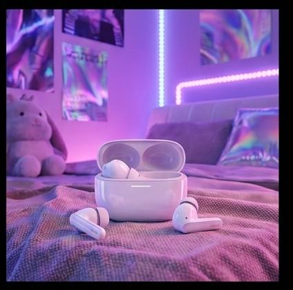 Xiaomi Redmi Buds 8 Pro Cloud White, słuchawki TWS ANC 55dB, LDAC, Dolby Audio, IP54, Bluetooth 5.4 — ujęcie 5