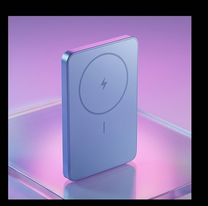 Xiaomi Super Slim Magnetic Power Bank 5000 niebieski, powerbank magnetyczny 22,5 W USB-C 5000 mAh slim — ujęcie 3