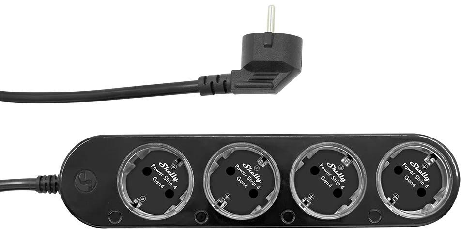 Shelly Power Strip 4 Gen4 Czarna Shelly Power Strip 4 Gen4 Czarna