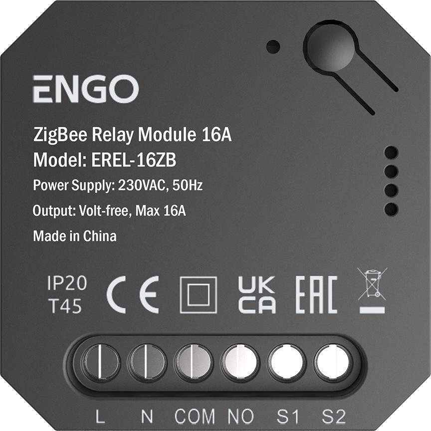 ENGO Controls EREL-16ZB, Smart Relay, Inteligentny przekaźnik ZigBee do systemu ENGO Smart ENGO Controls EREL-16ZB, Smart Relay, Inteligentny przekaźnik ZigBee do systemu ENGO Smart