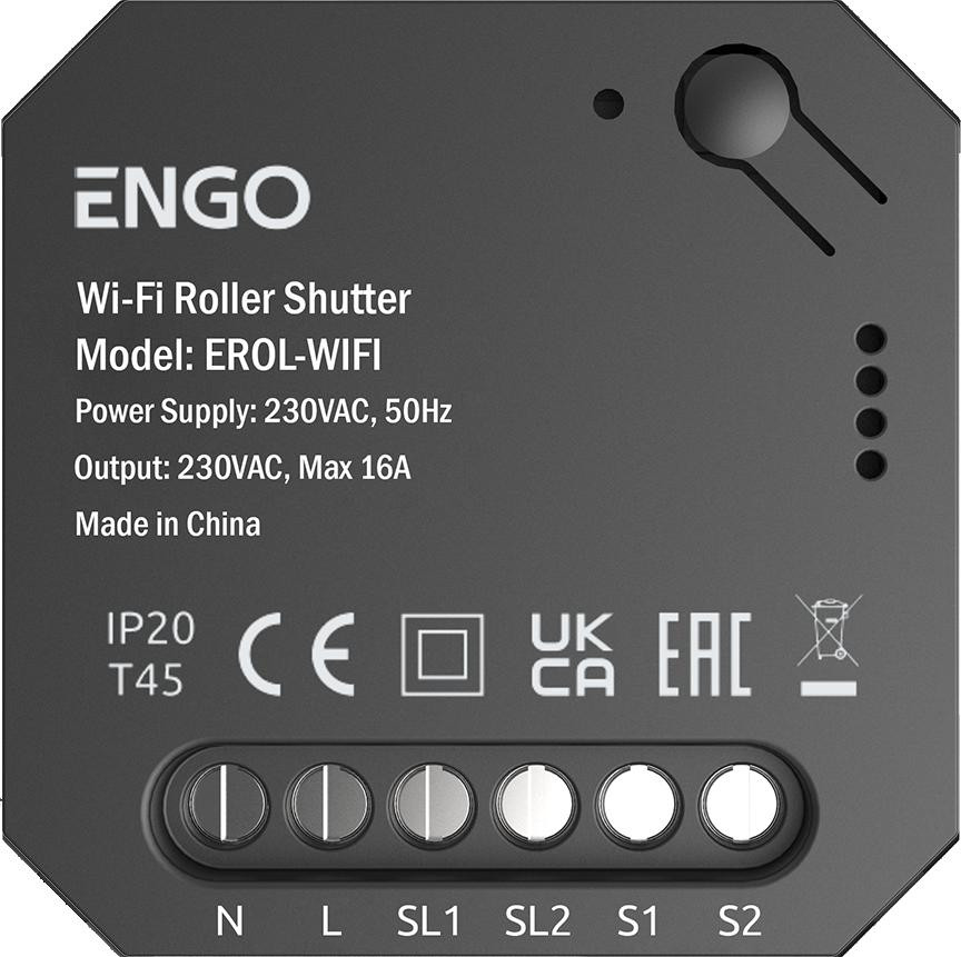 ENGO Controls EROL-WIFI, Sterownik Rolet do systemu ENGO Smart, WIFI ENGO Controls EROL-WIFI, Sterownik Rolet do systemu ENGO Smart, WIFI