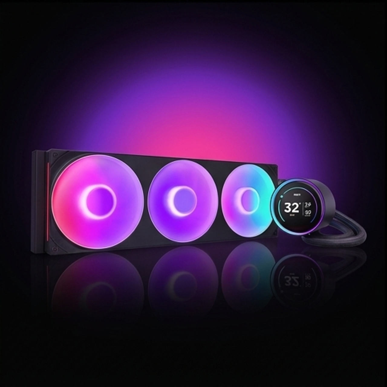 Chłodzenie wodne Kraken elite 420 RGB LCD czarne Chłodzenie wodne Kraken elite 420 RGB LCD czarne