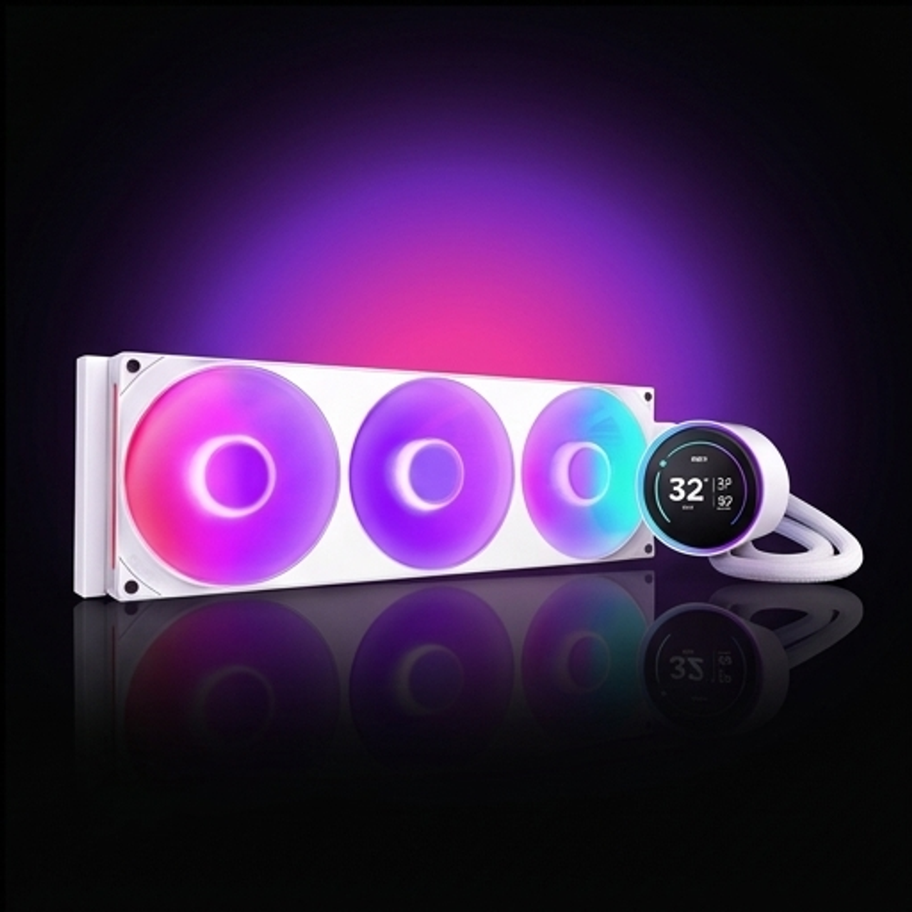 Chłodzenie wodne Kraken elite 420 RGB LCD białe Chłodzenie wodne Kraken elite 420 RGB LCD białe