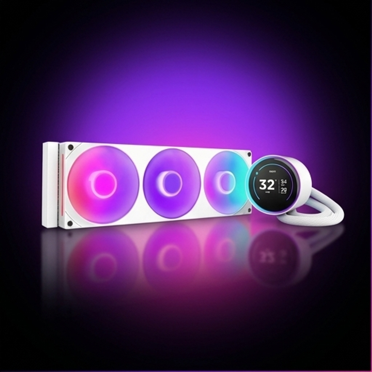 Chłodzenie wodne Kraken elite 360 RGB V2 LCD białe Chłodzenie wodne Kraken elite 360 RGB V2 LCD białe