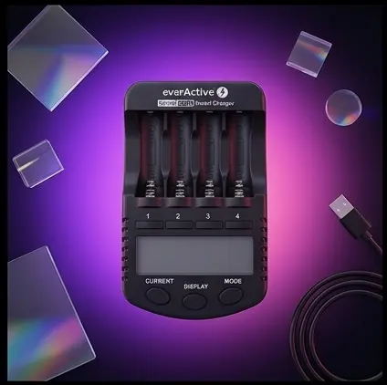Wyjście USB 5V w ładowarce everActive NC-1000 PLUS do ładowania telefonu w trakcie ładowania ogniw Wyjście USB 5V w ładowarce everActive NC-1000 PLUS do ładowania telefonu w trakcie ładowania ogniw