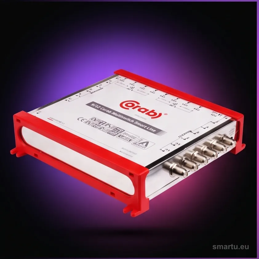 Multiswitch CORAB Smart Line 9/12, 9 wejść 12 wyjść, dwie anteny SAT i DVB-T, zasilacz wewnętrzny Multiswitch CORAB Smart Line 9/12, 9 wejść 12 wyjść, dwie anteny SAT i DVB-T, zasilacz wewnętrzny