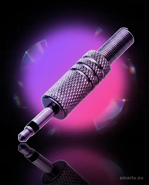 Wtyk Jack 3,5 mm mono metalowy, złącze audio przesyłowe Wtyk Jack 3,5 mm mono metalowy, złącze audio przesyłowe