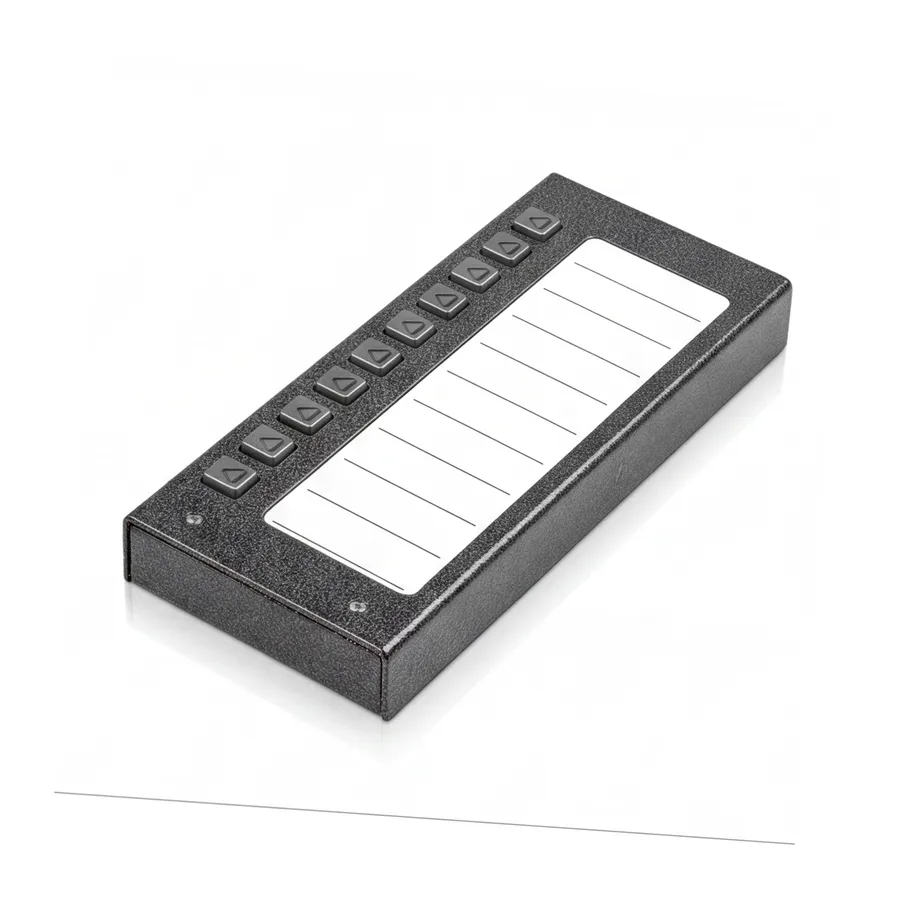 ACO CDN-10NP ST Podświetlany panel listy lokatorów z 10 przyciskami ACO CDN-10NP ST Podświetlany panel listy lokatorów z 10 przyciskami