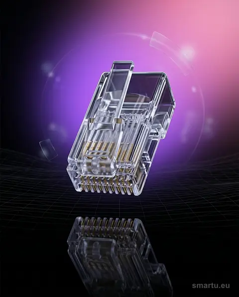 Wtyk telefoniczny 10p10c 100 szt. uniwersalny RJ10 Wtyk telefoniczny 10p10c 100 szt. uniwersalny RJ10