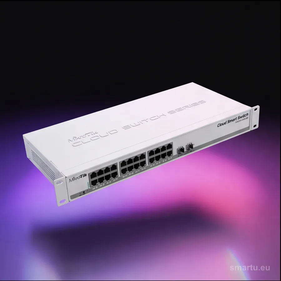 MikroTik CSS326-24G-2S+RM switch 24x Gigabit + 2x SFP+ 10G, rack 1U, SwOS MikroTik CSS326-24G-2S+RM switch 24x Gigabit + 2x SFP+ 10G, rack 1U, SwOS