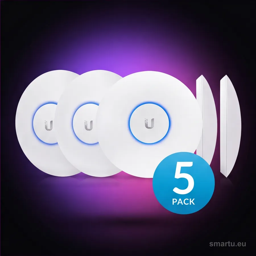 Ubiquiti UniFi UAP-AC-PRO 5-Pack punkt dostępowy WiFi 802.11ac dual-band 1300 Mbps PoE sufit ścienny Ubiquiti UniFi UAP-AC-PRO 5-Pack punkt dostępowy WiFi 802.11ac dual-band 1300 Mbps PoE sufit ścienny