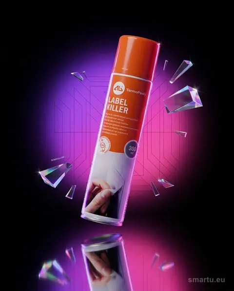 AG Label Killer 300ml spray zmywacz etykiet do szkła metalu drewna AG Label Killer 300ml spray zmywacz etykiet do szkła metalu drewna