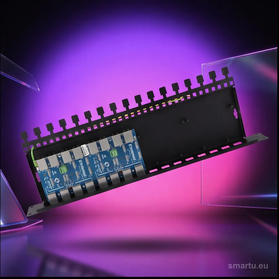 EWIMAR PTF-58R-EXT InPoE P zabezpieczenie przepięciowe 8 kanałów LAN PoE pasywne kamera IP CCTV panel rack