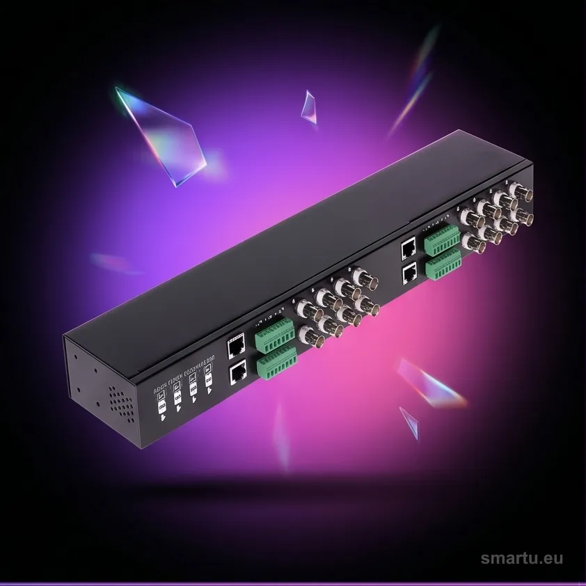 Dahua PFM809-4MP transformator wideo HDCVI 16-kanałowy pasywny balun 4MP 1U rack