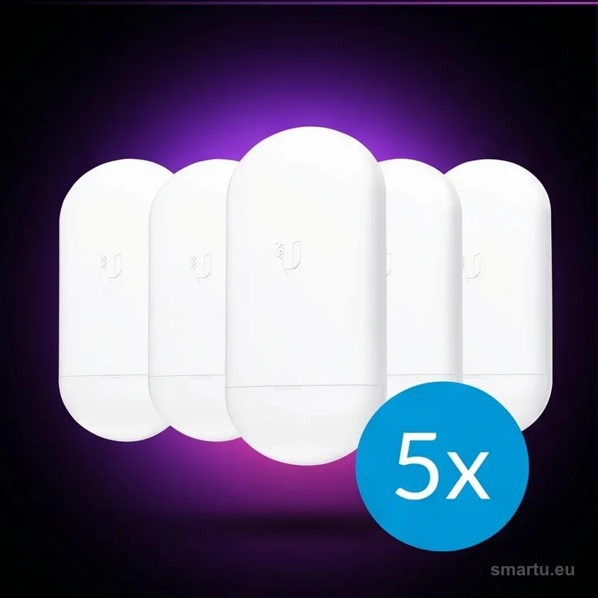 Ubiquiti NanoStation Loco 5AC NS-5ACL-5 5-pack airMAX punkt dostępowy CPE 5 GHz 13 dBi zestaw 5 sztuk