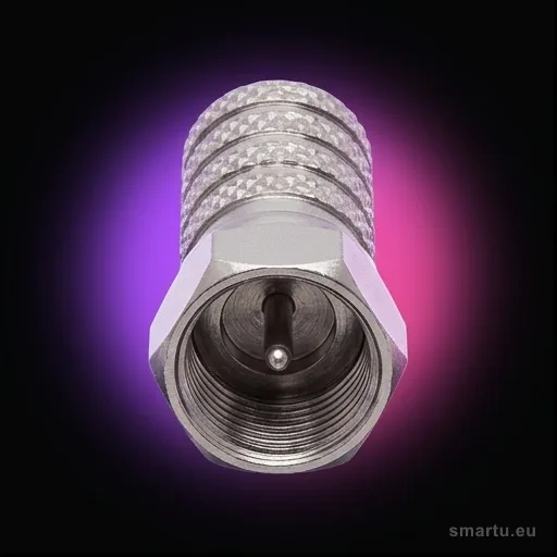 Wtyk SAT “F” HQ do kabli RG6, 7,2mm, 20mm – solidne połączenie antenowe Wtyk SAT “F” HQ do kabli RG6, 7,2mm, 20mm – solidne połączenie antenowe