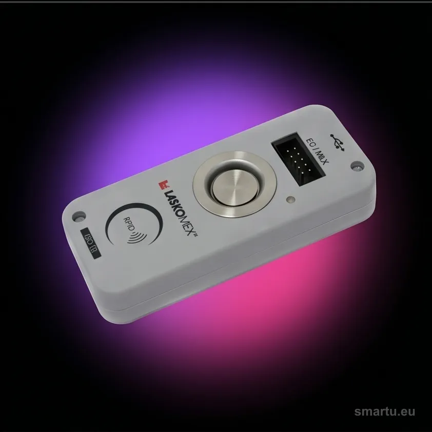 Zestaw interfejsu Laskomex ISD-02A w etui, programator domofonów, kabel USB i oprogramowanie