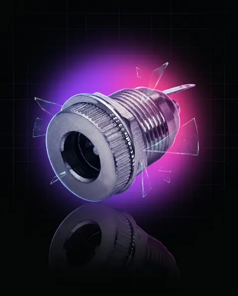 Gniazdo DC 2,1/5,5 metalowe przykręcane do zasilania Gniazdo DC 2,1/5,5 metalowe przykręcane do zasilania