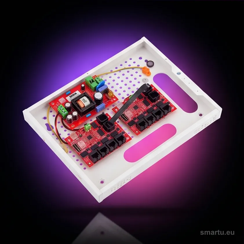 Zestaw do 9 kamer IP switch PoE 9P+1UP ATTE IP-9-11-E