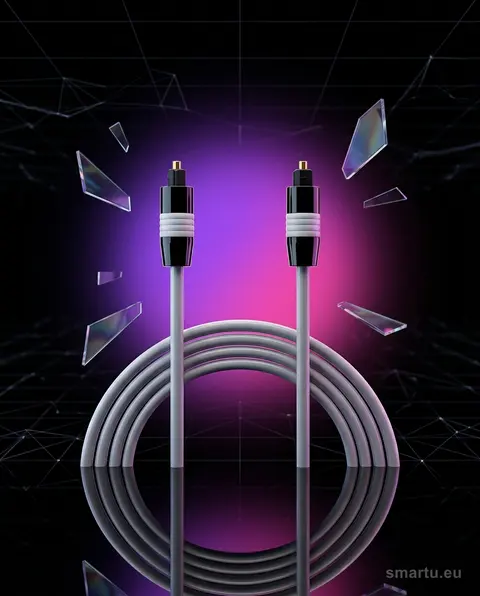 Przyłącze optyczne TOSLINK 5mm 3,0m do audio cyfrowego Przyłącze optyczne TOSLINK 5mm 3,0m do audio cyfrowego