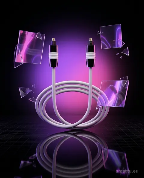 Kabel optyczny TOSLINK 5 mm 1 m DIGITAL do sprzętu audio, konsol, komputerów, cyfrowa transmisja sygnału Kabel optyczny TOSLINK 5 mm 1 m DIGITAL do sprzętu audio, konsol, komputerów, cyfrowa transmisja sygnału