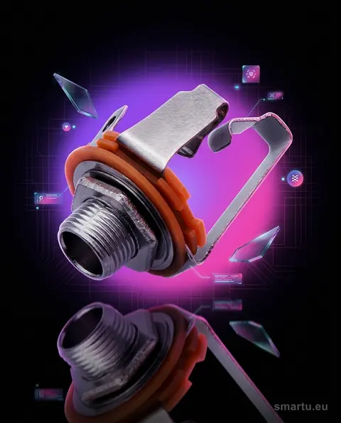 Gniazdo Jack 6.3 stereo metalowe montażowe do amplifikacji i systemów audio Gniazdo Jack 6.3 stereo metalowe montażowe do amplifikacji i systemów audio