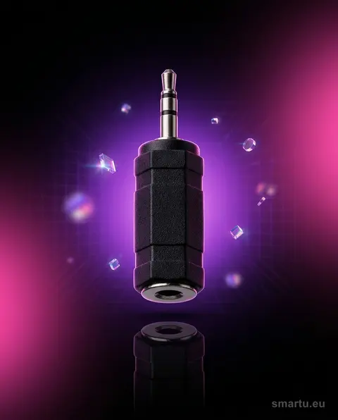 Przejście Jack 2,5 na 3,5 stereo plastikowe, adapter wtyk gniazdo Przejście Jack 2,5 na 3,5 stereo plastikowe, adapter wtyk gniazdo