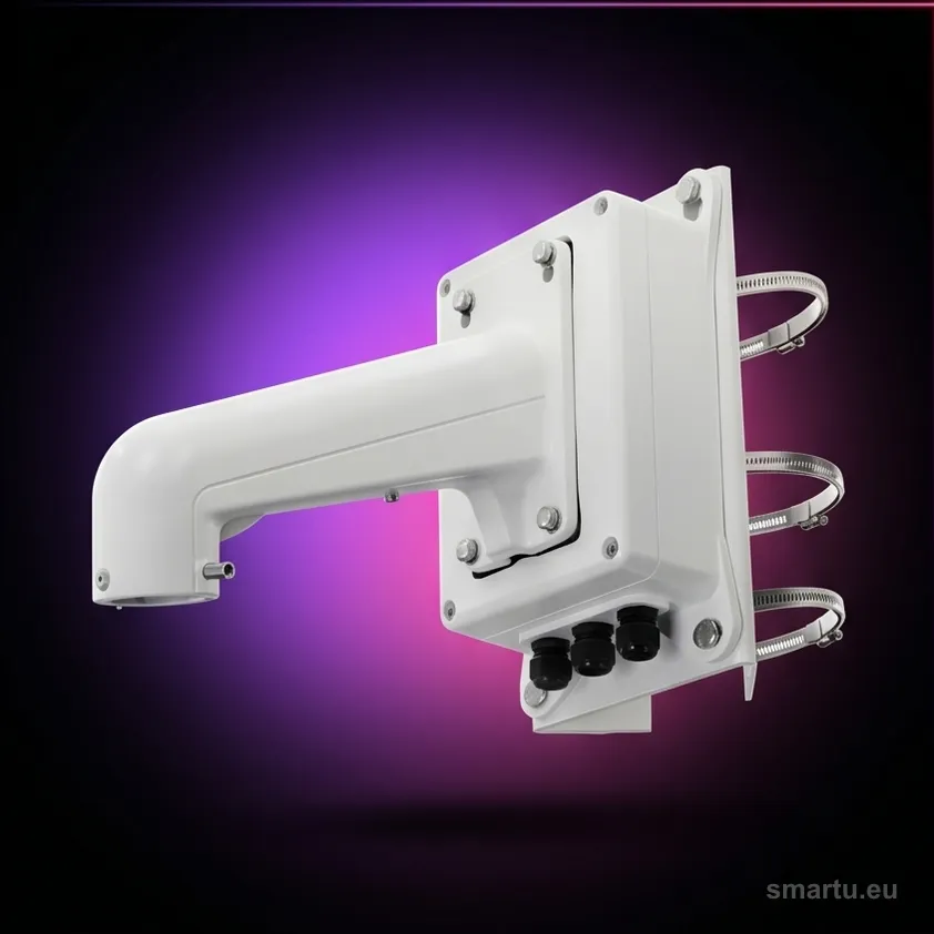 Hikvision DS-1602ZJ-BOX-POLE uchwyt kamera speed dome montaż słup 100-200 mm junction box