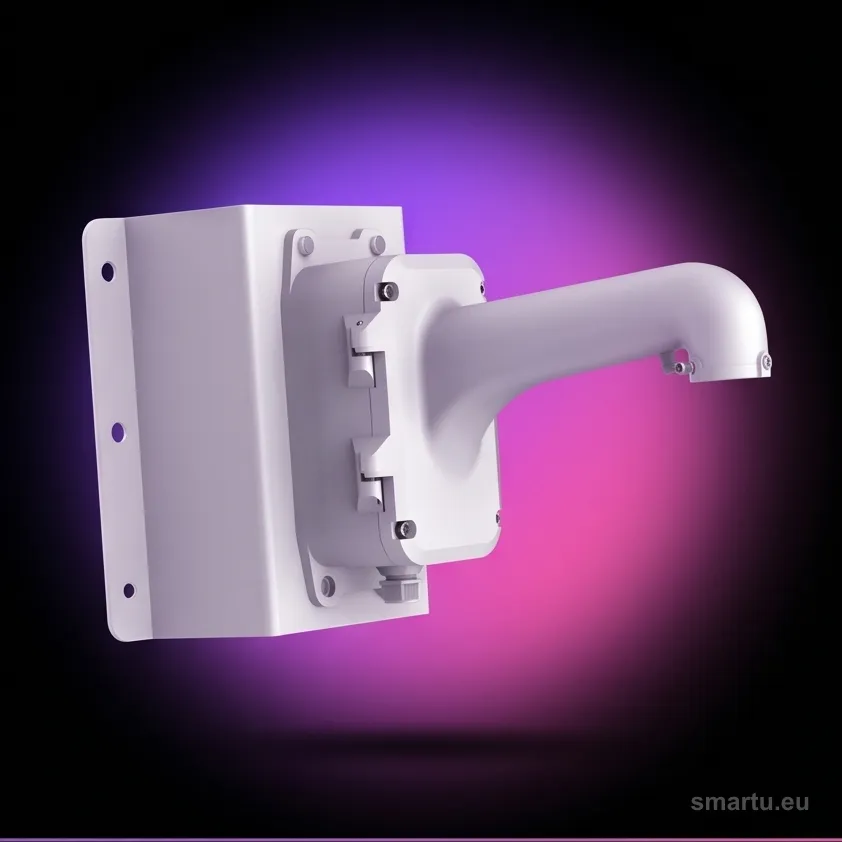 Hikvision DS-1604ZJ-BOX-CORNER uchwyt narożny z puszką połączeniowa do kamer PTZ aluminium