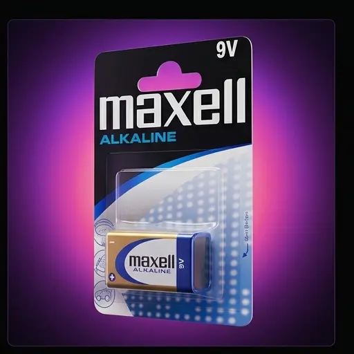 Bateria alkaliczna 9V 6LR61 Maxell, niezawodne zasilanie do urządzeń codziennego użytku, wysoka jakość, długi czas pracy - galeria 1 | smartu.eu Bateria alkaliczna 9V 6LR61 Maxell, niezawodne zasilanie do urządzeń codziennego użytku, wysoka jakość, długi czas pracy - galeria 1 | smartu.eu