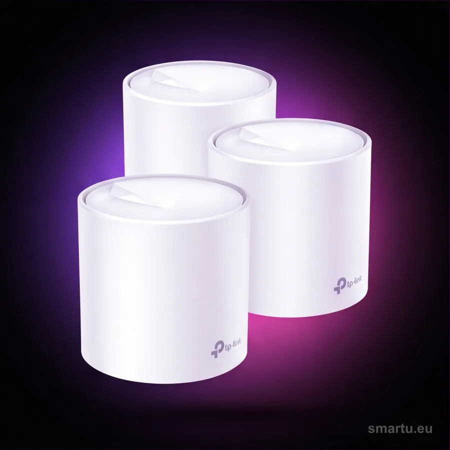 TP-Link Deco X60 3-pack system Mesh WiFi 6 AX3000 2,4 Gbps 7000 sq ft 150 urządzeń bezszwowy roaming TP-Link Deco X60 3-pack system Mesh WiFi 6 AX3000 2,4 Gbps 7000 sq ft 150 urządzeń bezszwowy roaming