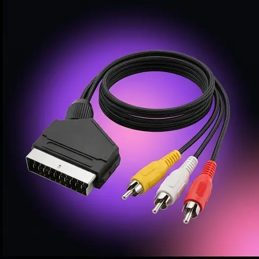 Przyłącze Euro-3 RCA 1,5m do sprzętu RTV, połączenie odbiornika z telewizorem, kabel sygnałowy audio-wideo - galeria 1 | smartu.eu Przyłącze Euro-3 RCA 1,5m do sprzętu RTV, połączenie odbiornika z telewizorem, kabel sygnałowy audio-wideo - galeria 1 | smartu.eu