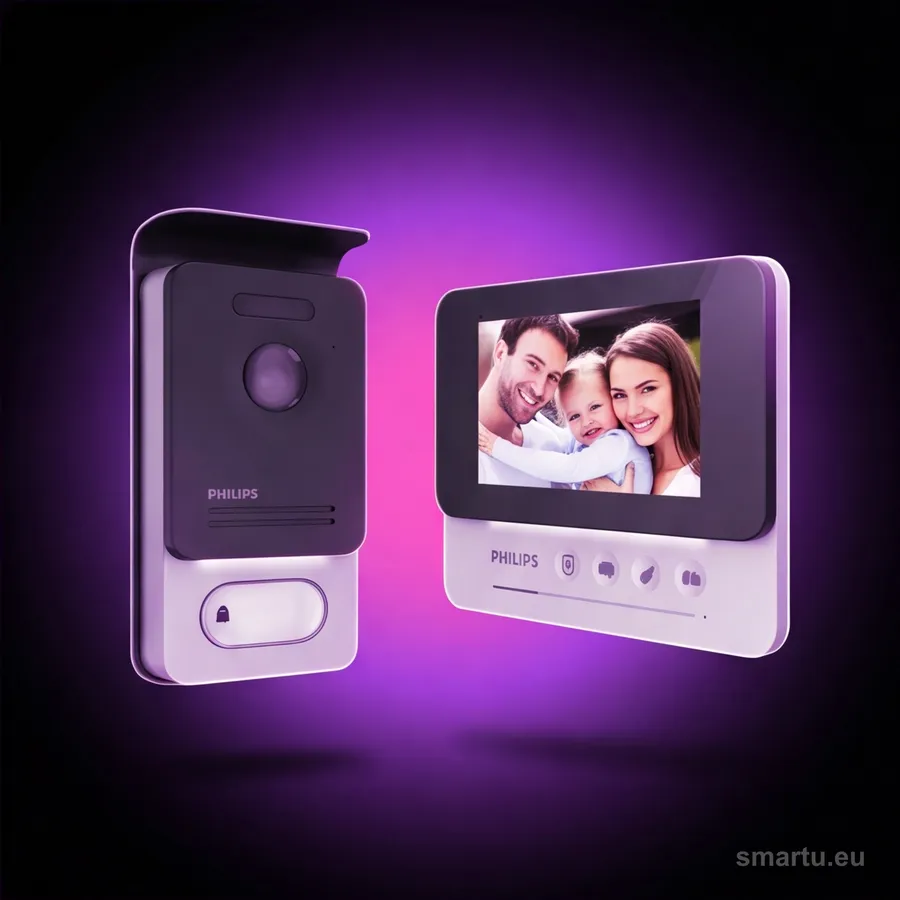 PHILIPS WelcomeEye Compact 531104 zestaw wideodomofonowy przewodowy LCD 4,3 cala sterowanie brama PHILIPS WelcomeEye Compact 531104 zestaw wideodomofonowy przewodowy LCD 4,3 cala sterowanie brama