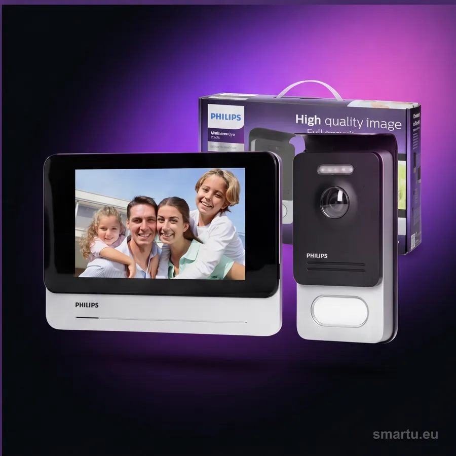 Philips WelcomeEye Touch 531101 zestaw wideodomofonowy 7 cali dotykowy RFID sterowanie brama Philips WelcomeEye Touch 531101 zestaw wideodomofonowy 7 cali dotykowy RFID sterowanie brama