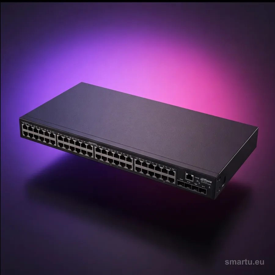 Dahua S5500-48GT4XF-E switch zarządzalny L2+ 48-portowy GE 4x10G SFP+ CCTV sieć przemysłowa Dahua S5500-48GT4XF-E switch zarządzalny L2+ 48-portowy GE 4x10G SFP+ CCTV sieć przemysłowa